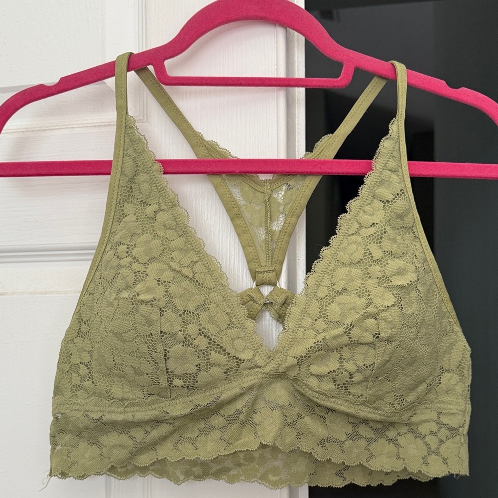 Aerie Sage Lace Bralette